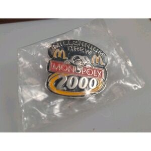 McDonalds Millennium Crew Monopoly 2000‎ Enamel Lapel Pin In Original Bag